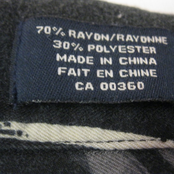 Profilo Men's Button Front Tropical Shirt LG Black - Picture 3 of 5